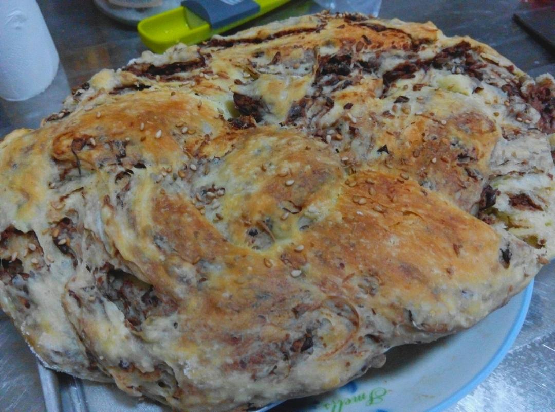 入门级不用揉出膜的手撕紫薯面包无黄油版