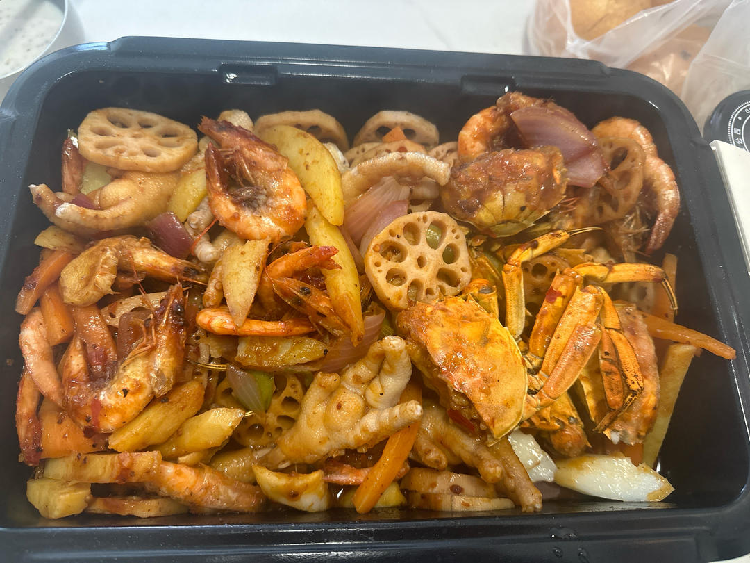 酱汁浓郁❗❗比店里还要好吃的虾蟹煲❗❗