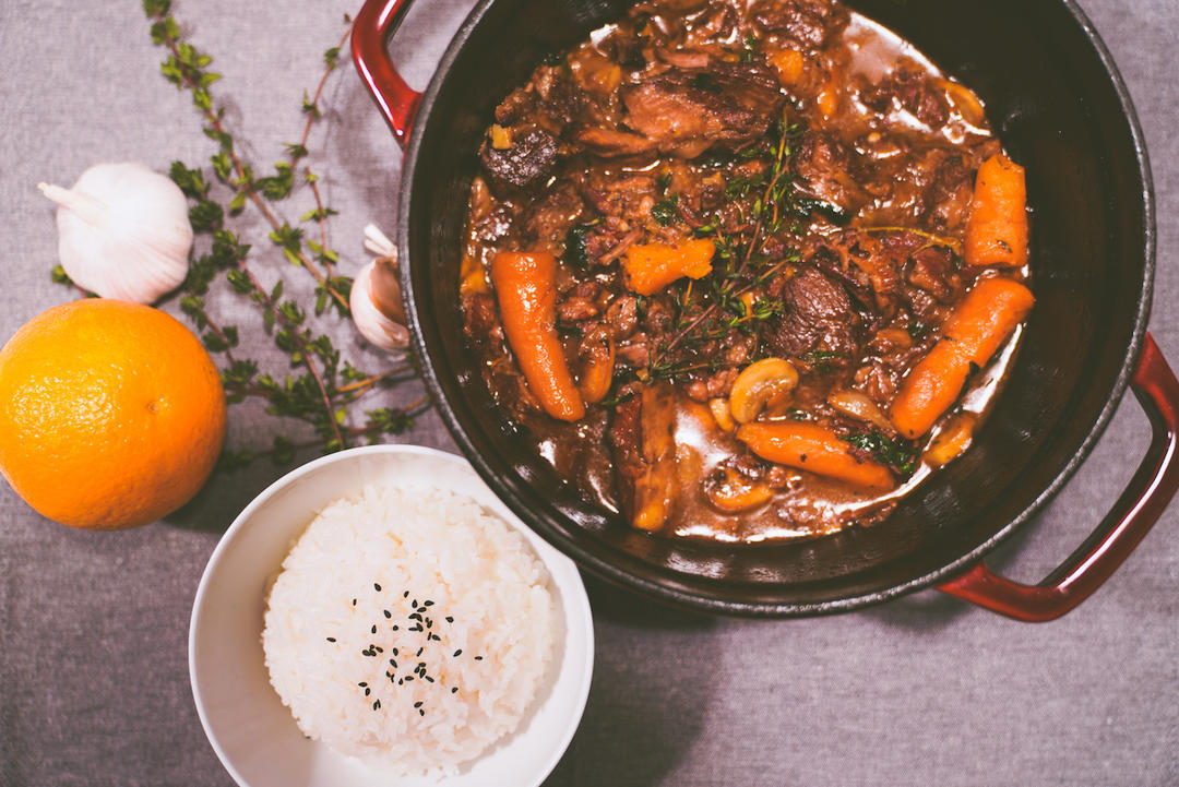 勃艮第红酒炖牛肉Boeuf Bourguignon