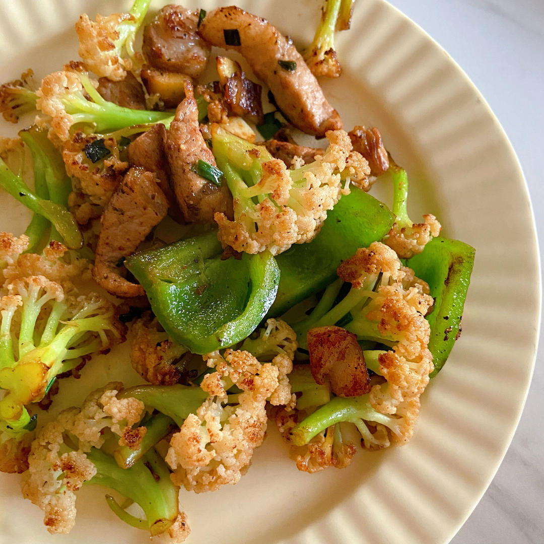 老丁的私房菜-干锅花菜