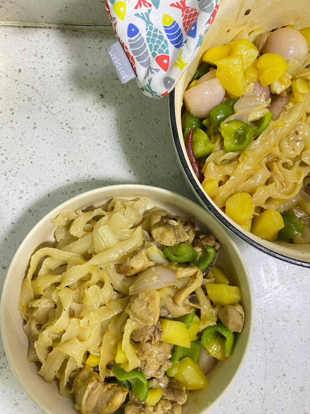 简易大盘鸡【5-6月北鼎珐琅锅食谱】