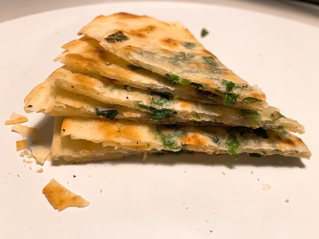 葱油饼（饺子皮版）