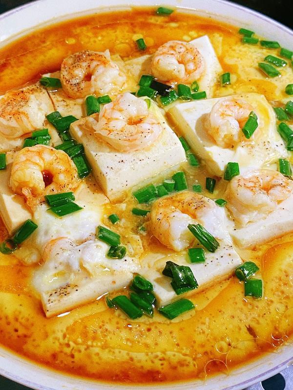 蒸出来的美味 不炒不煎 孩子长高家常菜谱 虾仁🍤豆腐炖蛋 营养又美味