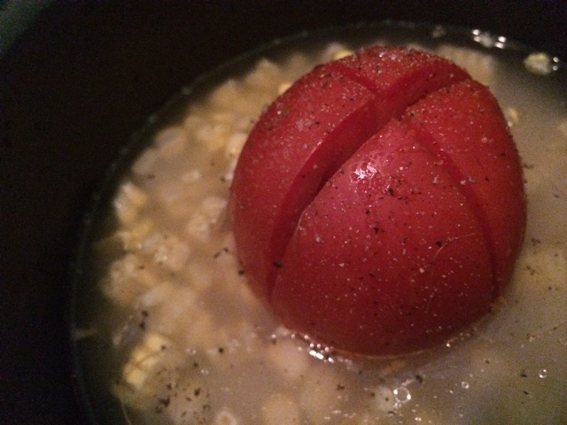 整个番茄饭加强版【两个番茄玉米饭】