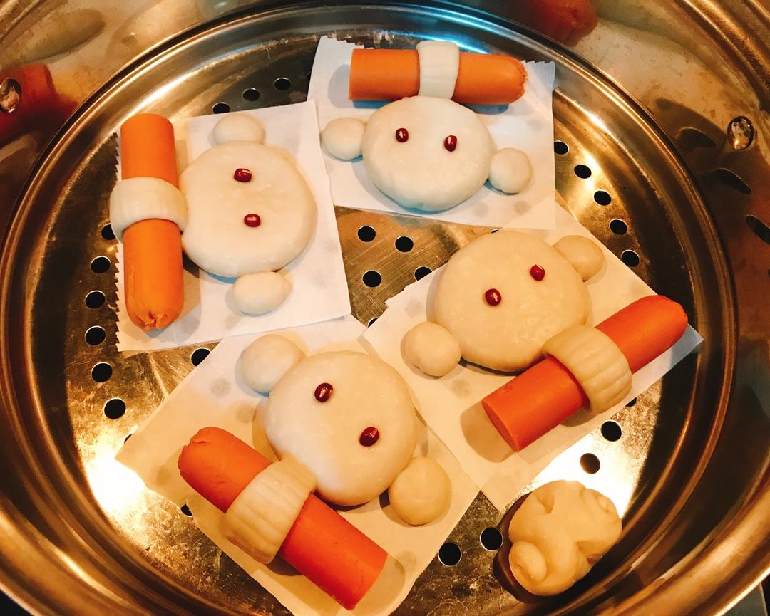 可爱大象火腿肠卡通馒头