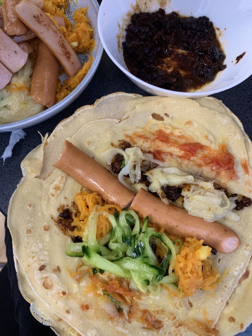 京酱肉丝卷饼