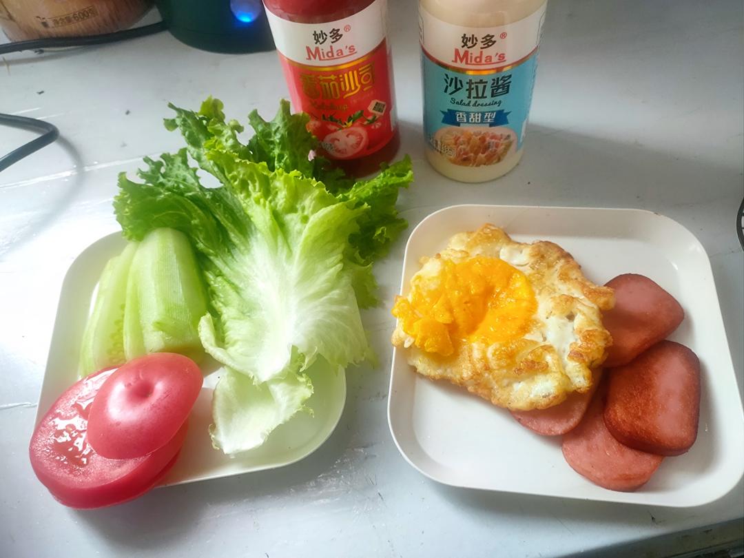 火腿芝士蛋三文治