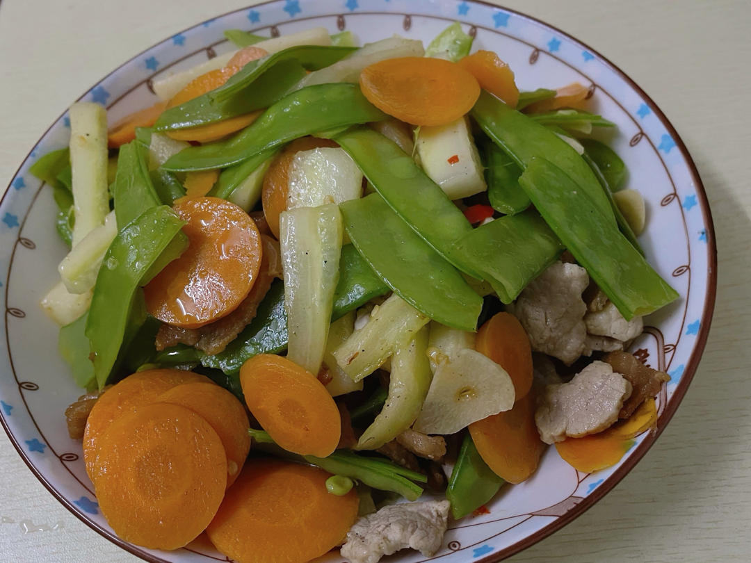 荷兰豆炒肉