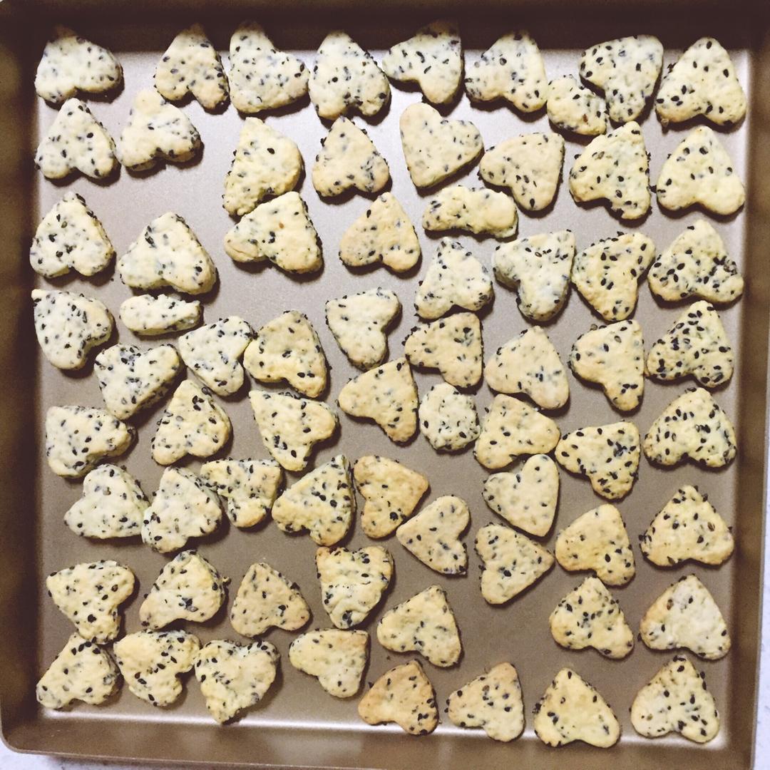 黑芝麻咸香饼干