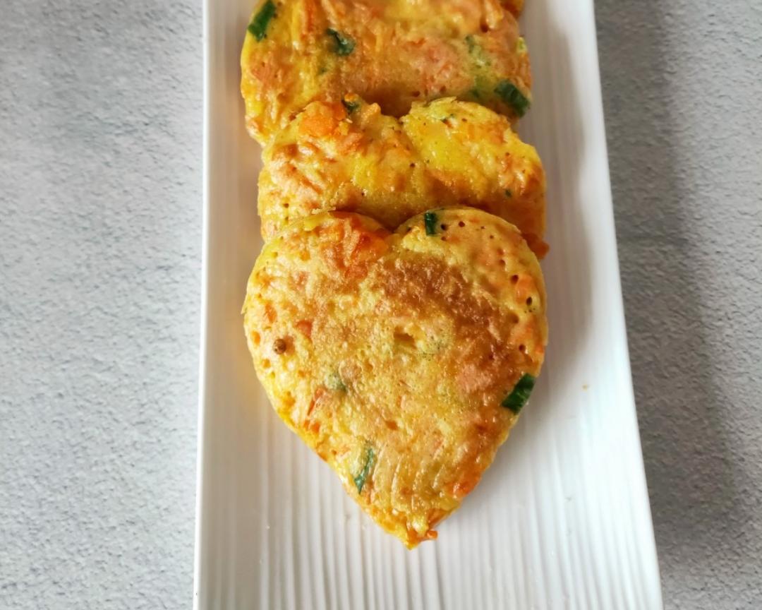 胡萝卜鸡蛋饼的做法