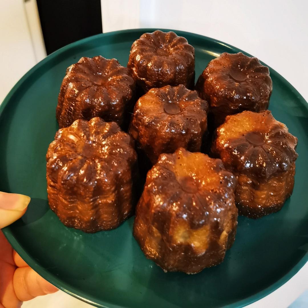 波尔多可露丽（鸳鸯奶茶与抹茶）—便宜钢模无需震面糊