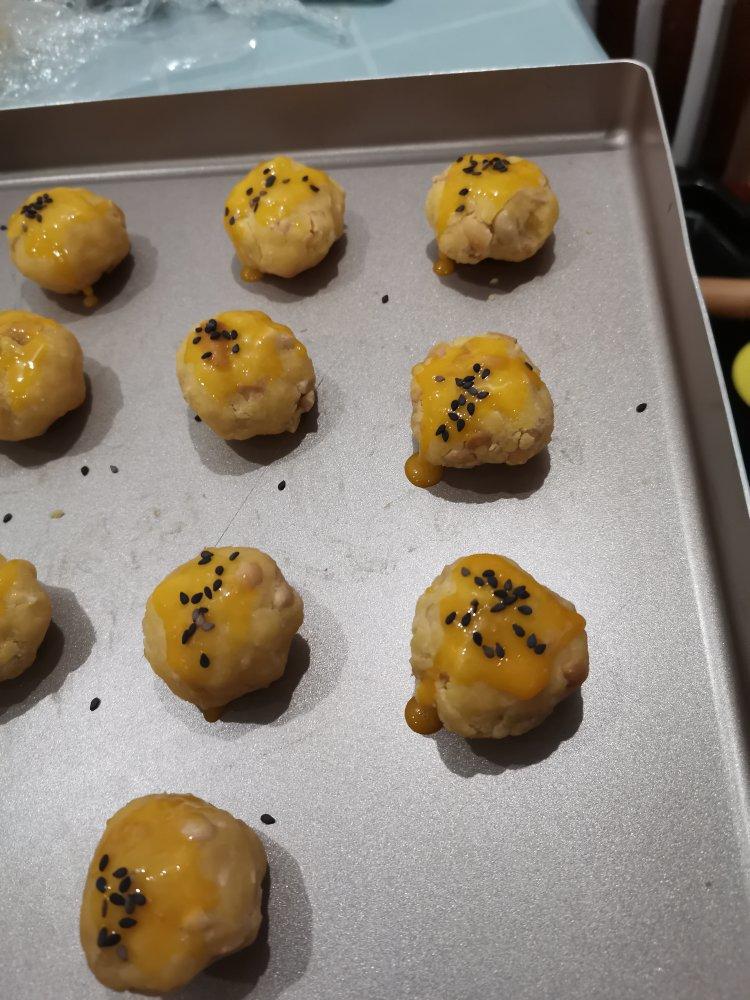 消耗蛋黄全网最简单😋花生酥
