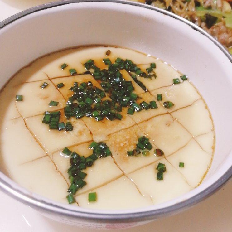 嫩滑水蒸蛋❗️简单几步就能做❗️❗️巨好吃～