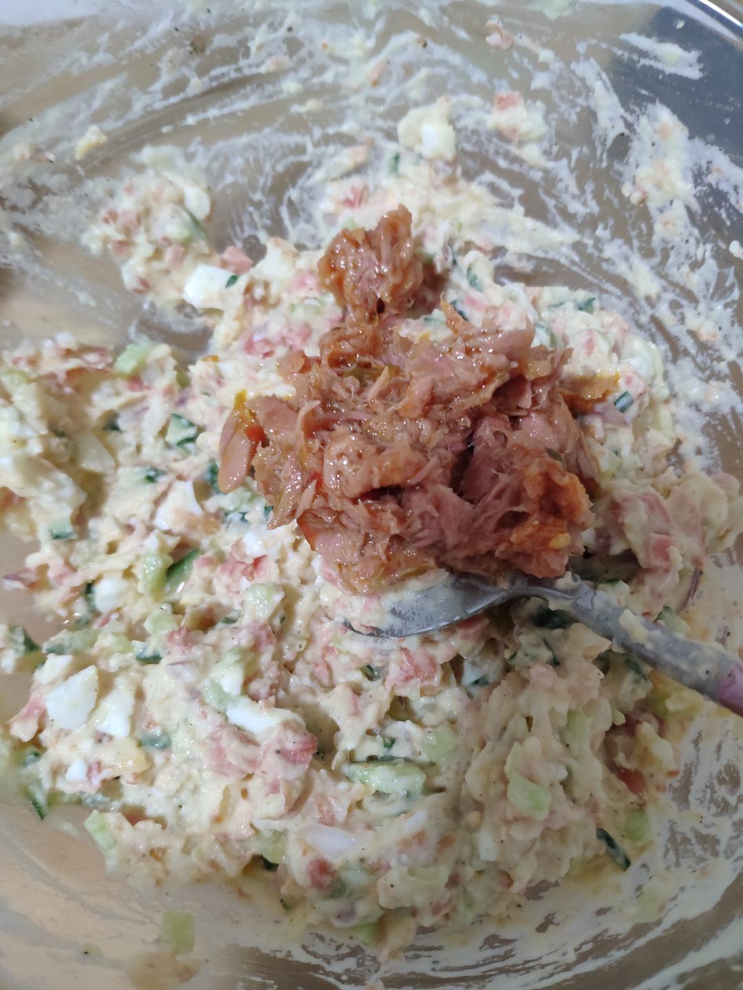 吃一口，超治愈的土豆泥沙拉的做法 步骤16