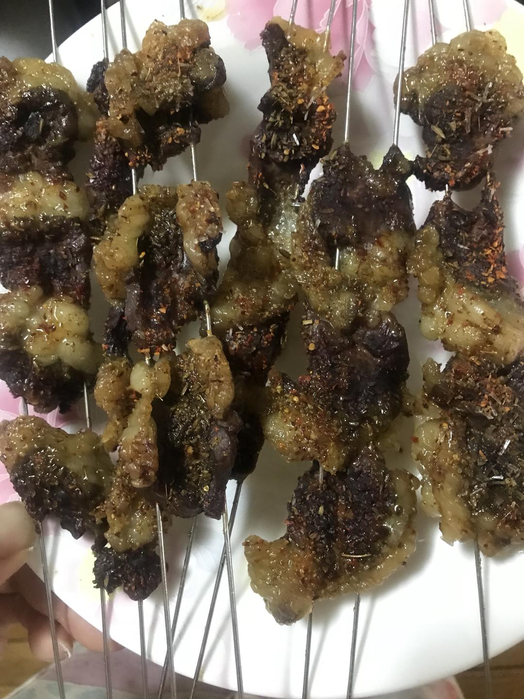 家庭版烤羊肉串➕羊腰子