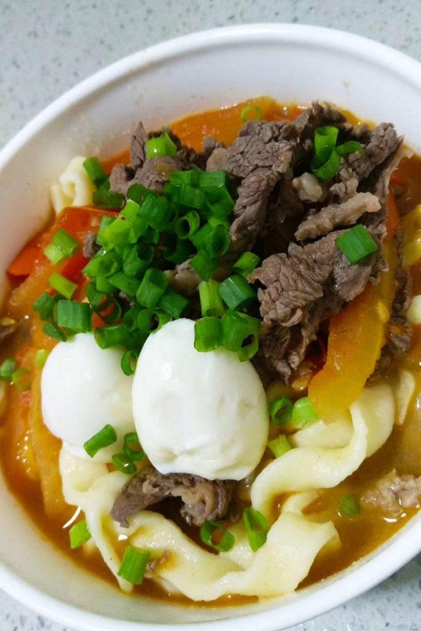 番茄鸡蛋手擀面汤
