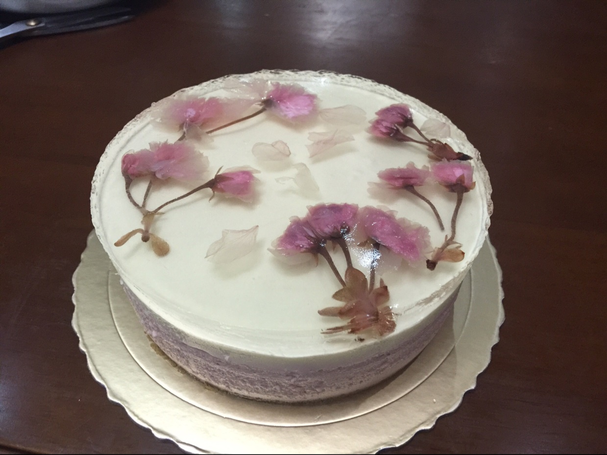 樱花渐变慕斯蛋糕（6寸）