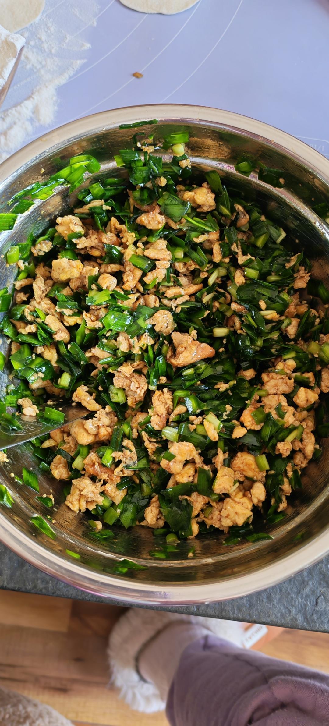 经典的韭菜鸡蛋馅儿饺子 怎么吃都不会腻