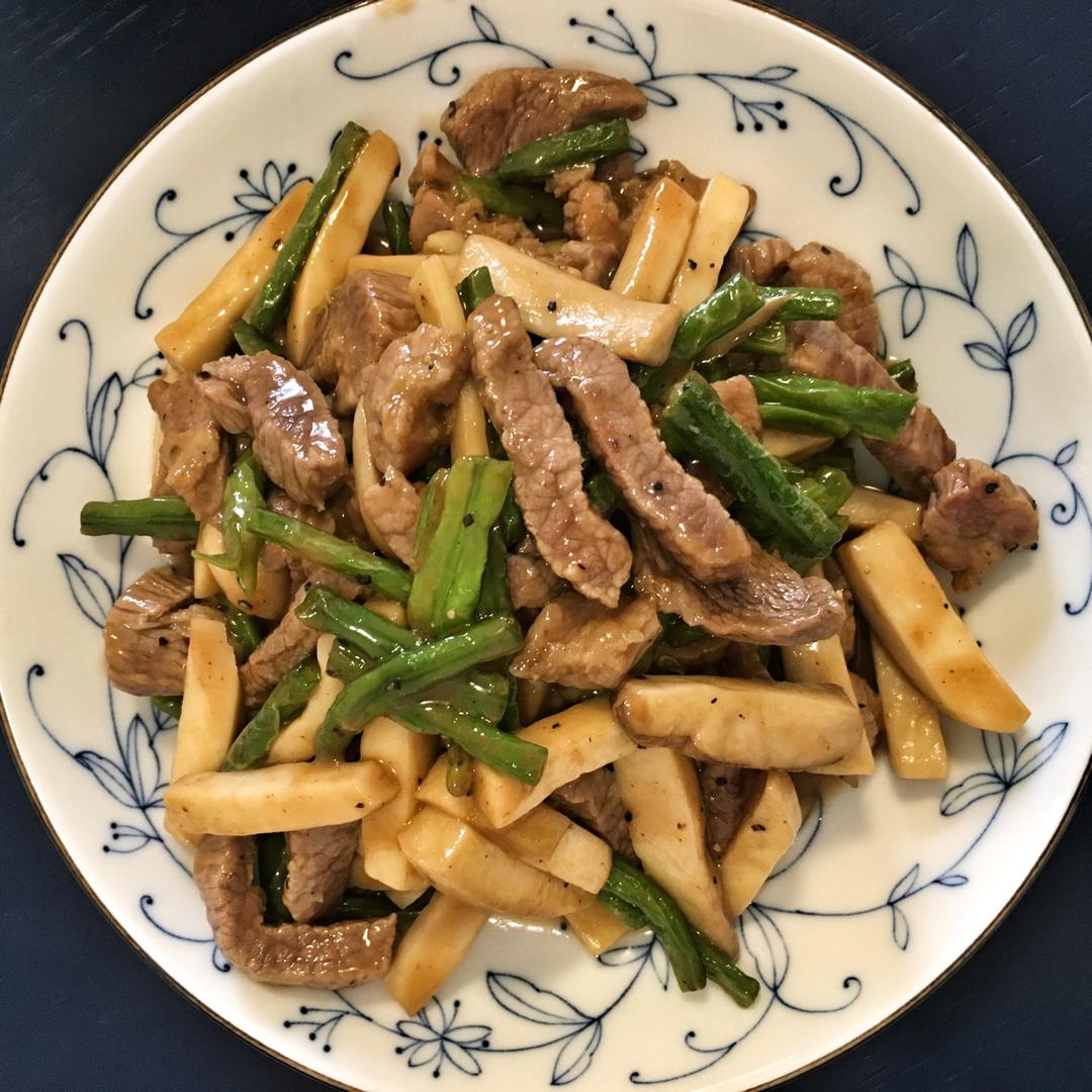 杏鲍菇炒牛柳