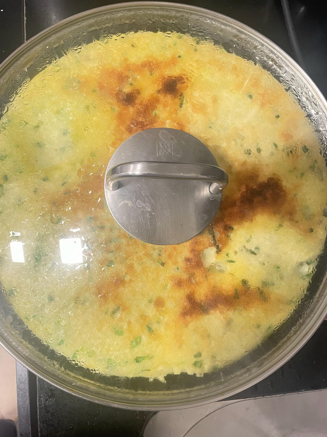 手不沾面做发面大饼