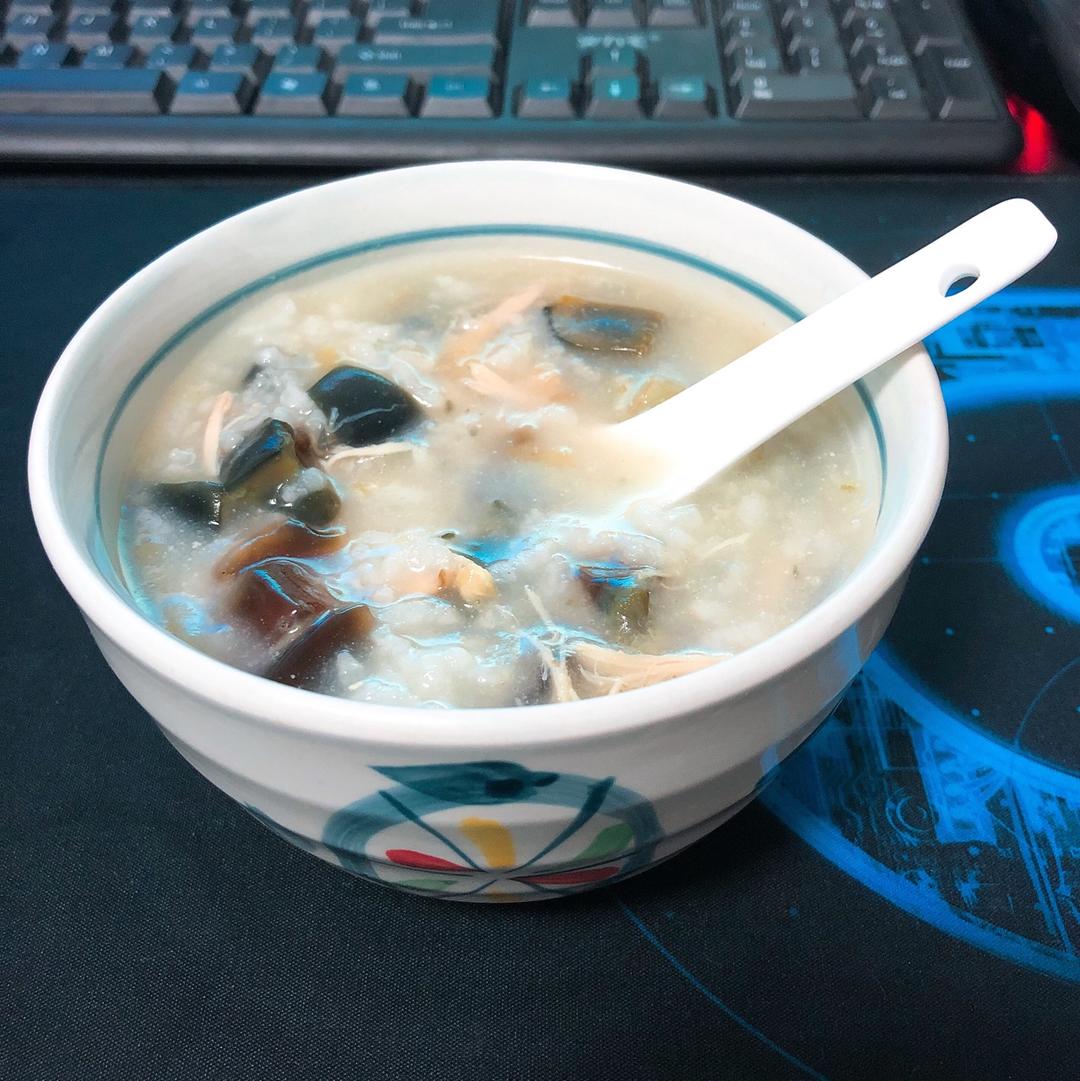 十五分钟快手之香滑皮蛋瘦肉粥(附五分钟电饭煲电压力锅更快捷方法)