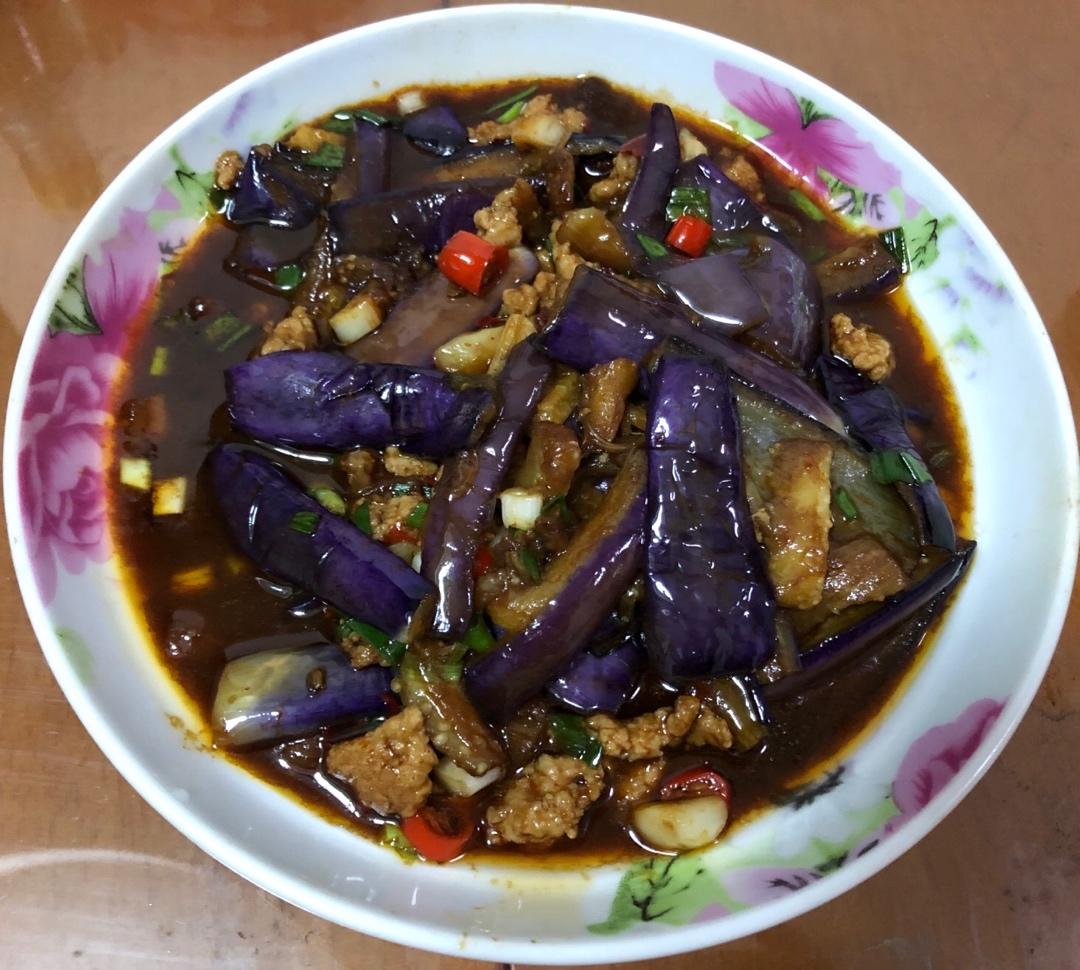 红烧肉沫茄子