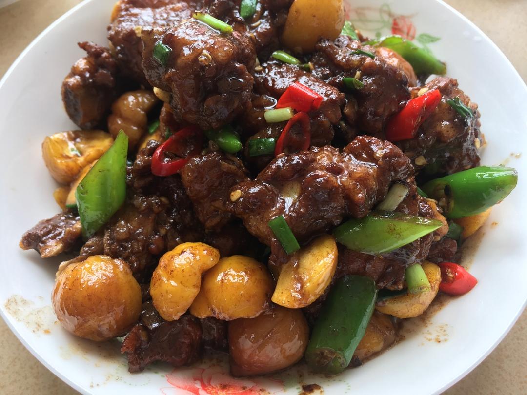板栗烧排骨