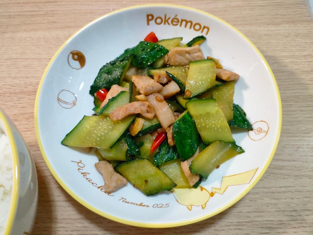 脆黄瓜炒肉