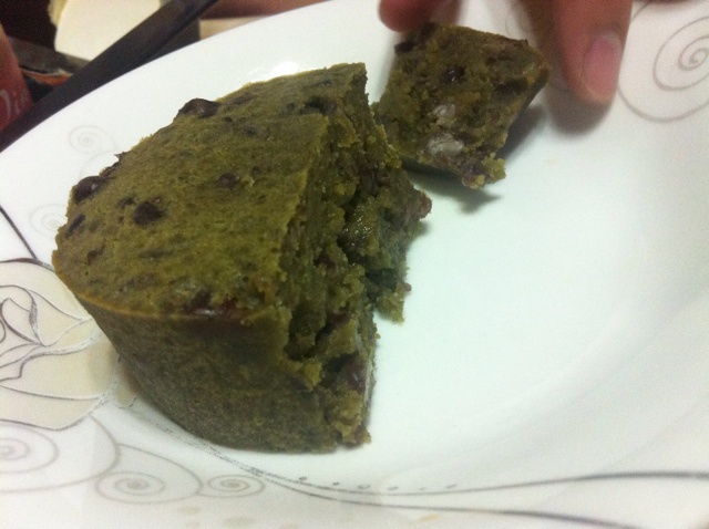 抹茶蜜豆杯子蛋糕