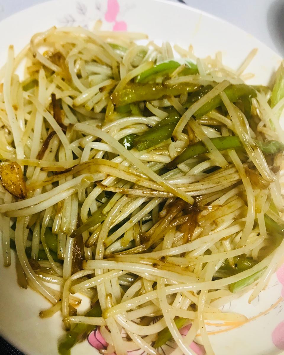 爆炒绿豆芽