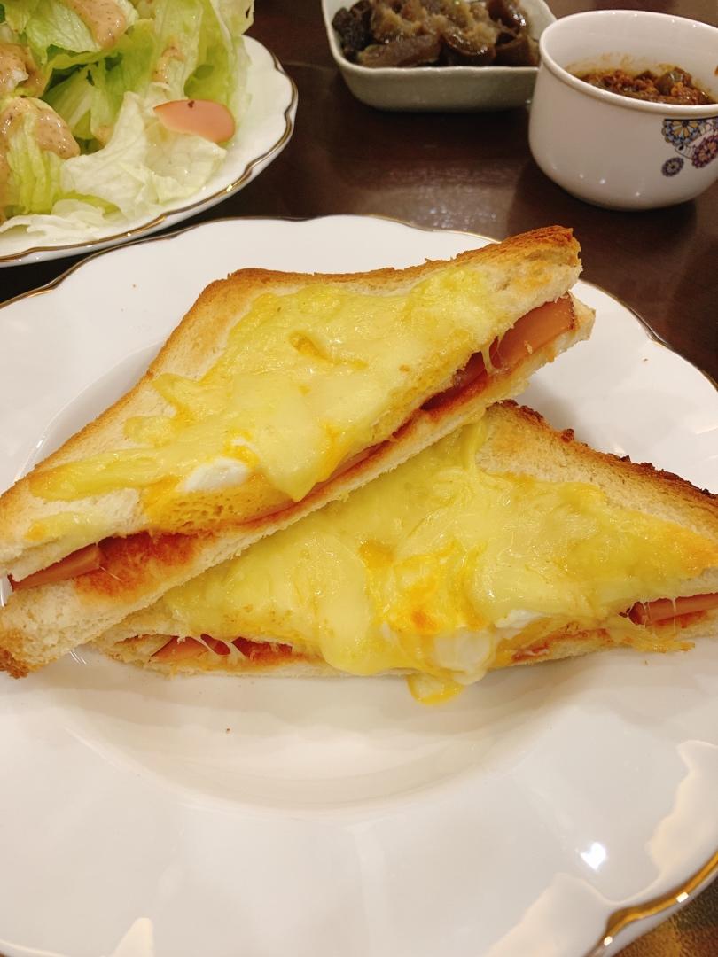 芝士鸡蛋爆浆吐司