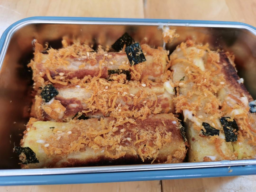 平底锅就能做❗️快手早餐❗️肉松吐司卷