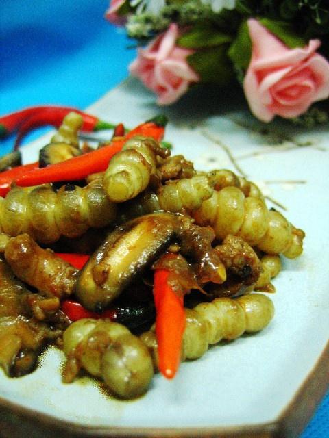 呛辣珍珠宝塔玉环菜的做法