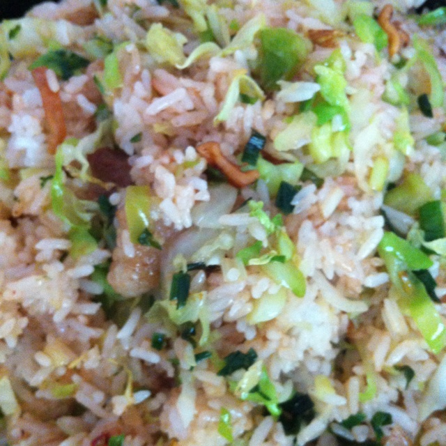 极简圆白菜炒饭