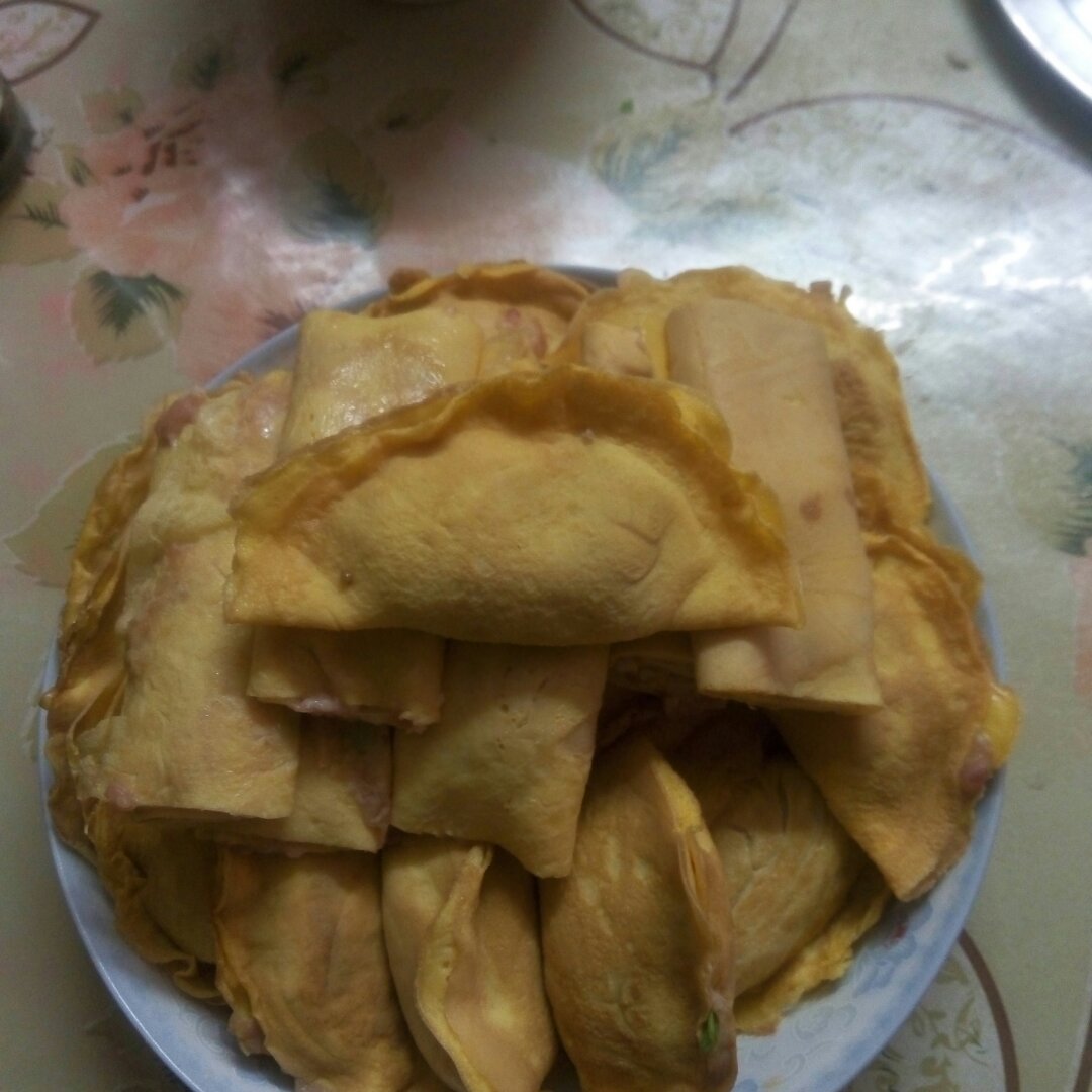 肉末蛋饺