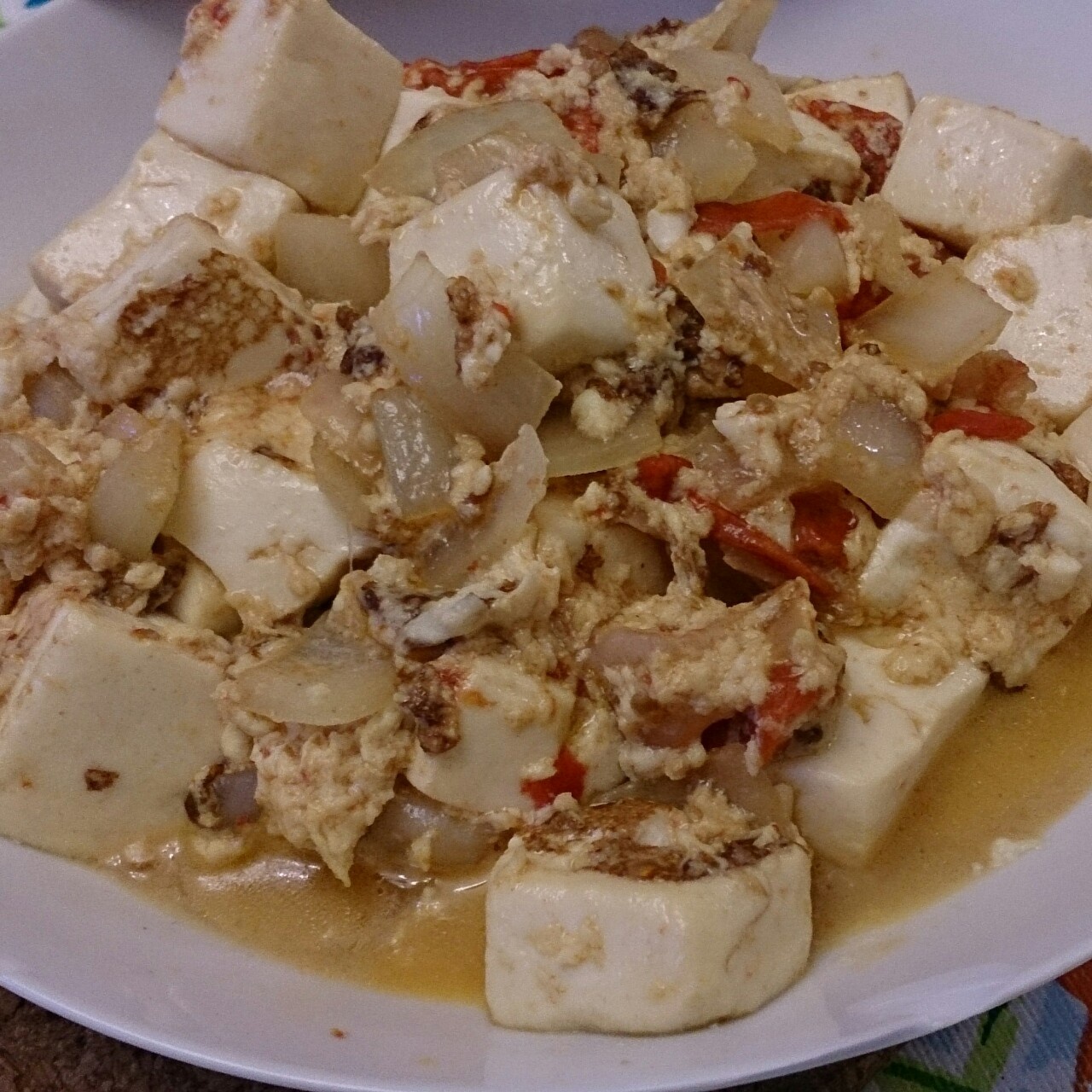 蛋包豆腐丁