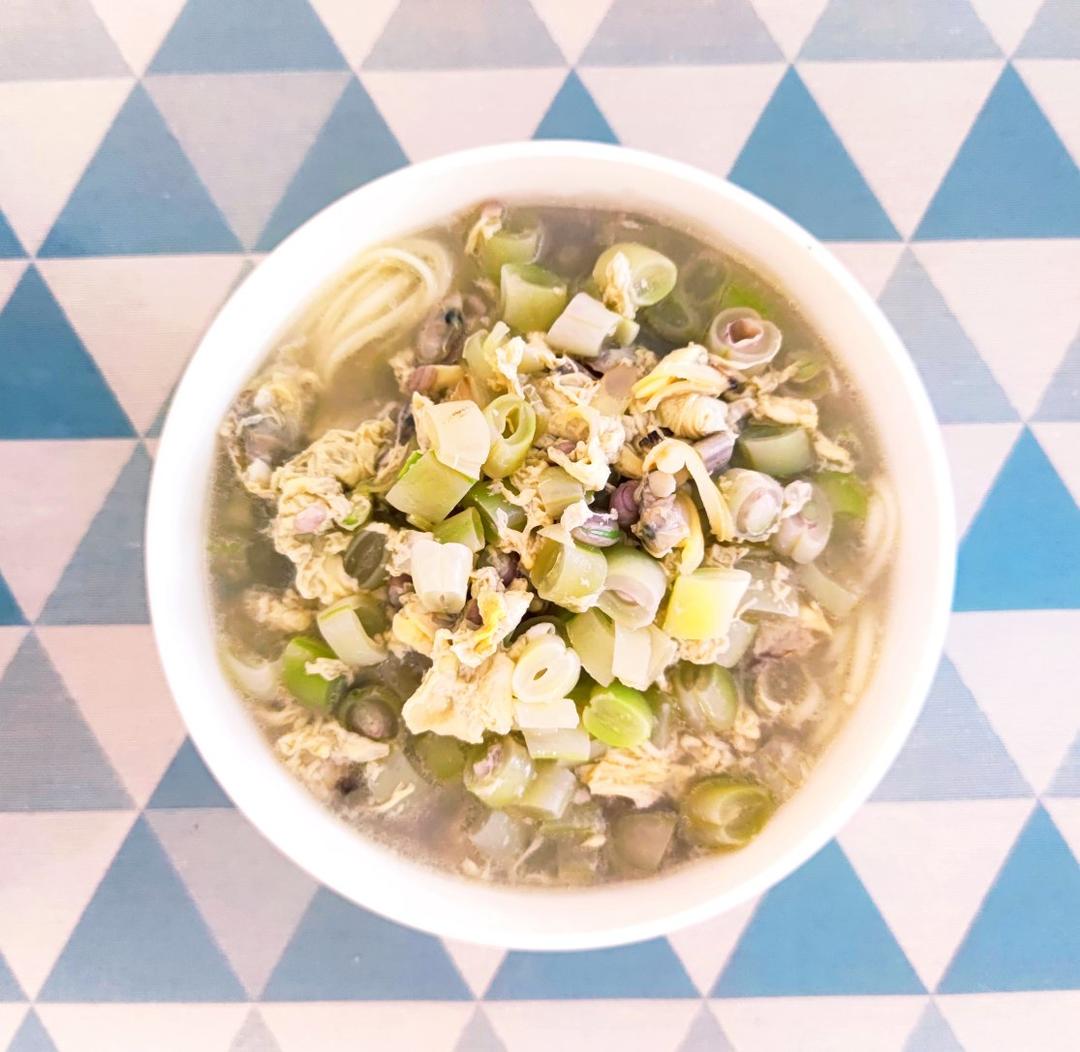 青岛芸豆蛤蜊打卤面