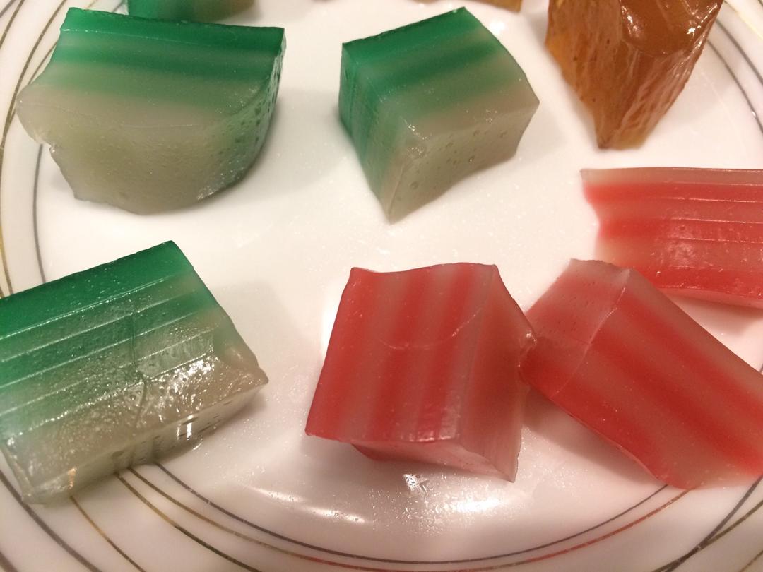 lindsez做的菱粉糍/千层糕