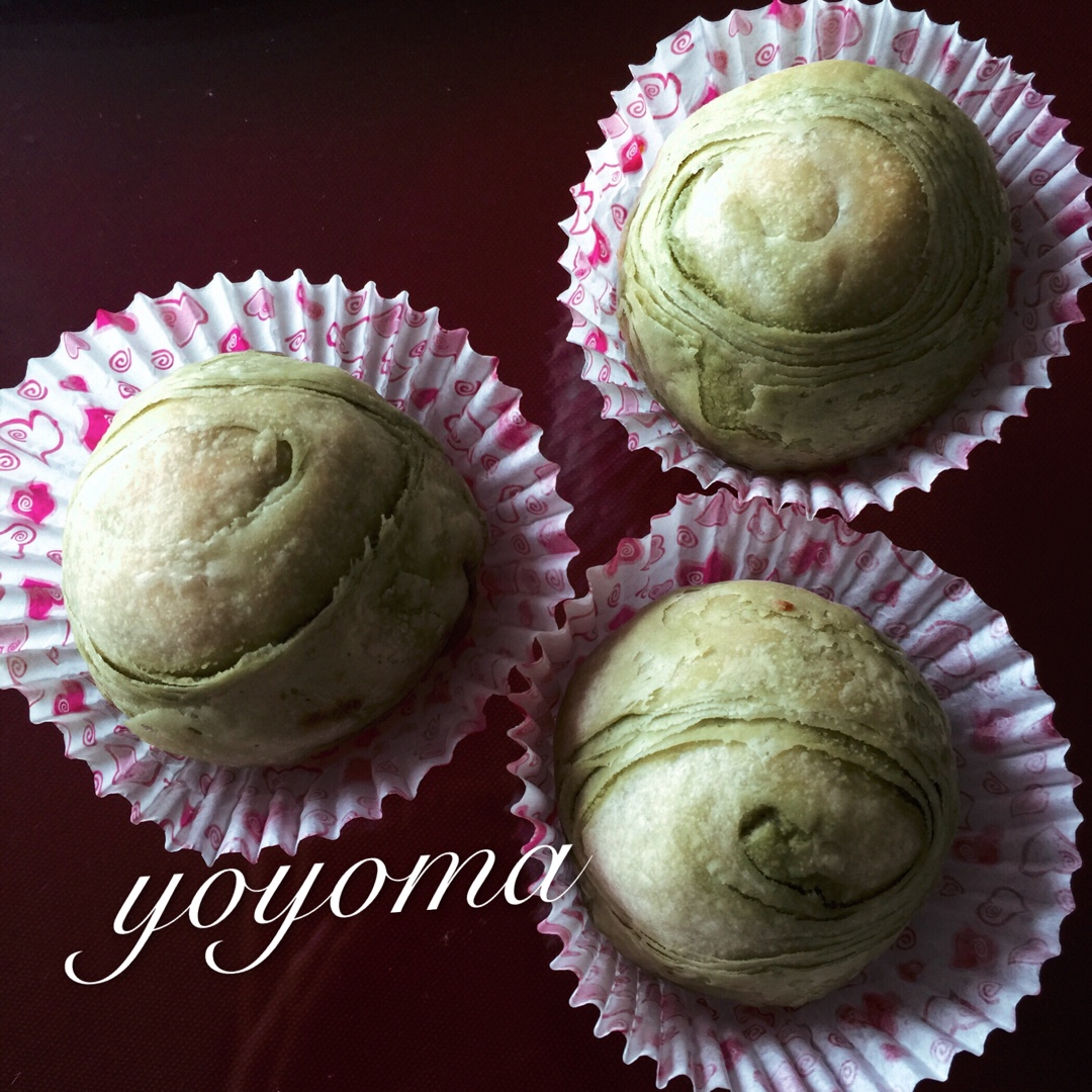 蛋黄酥~紫薯、抹茶、原味~花好月圆，中秋快乐~内附一次做六色蛋黄酥方法~