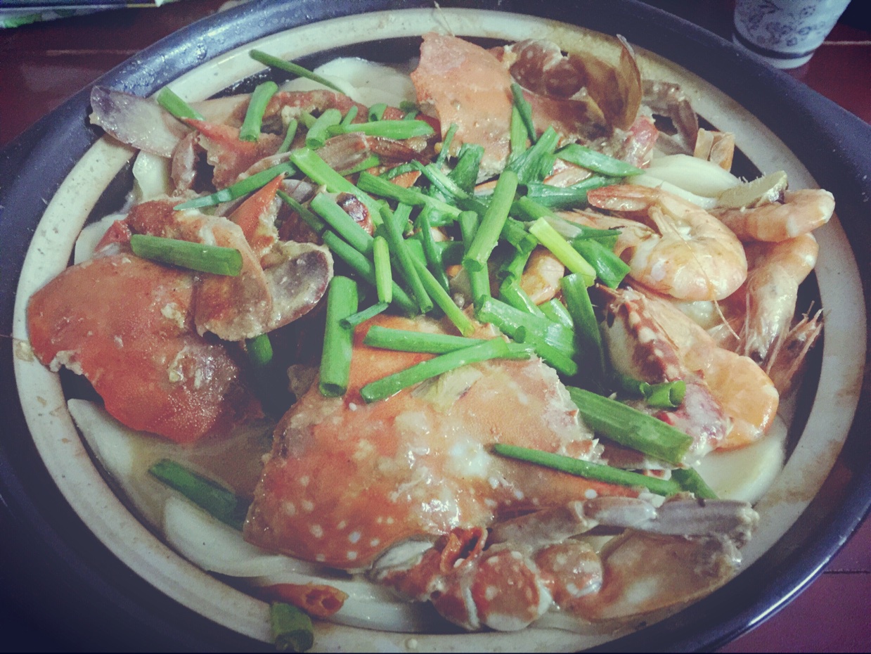明虾肉蟹煲