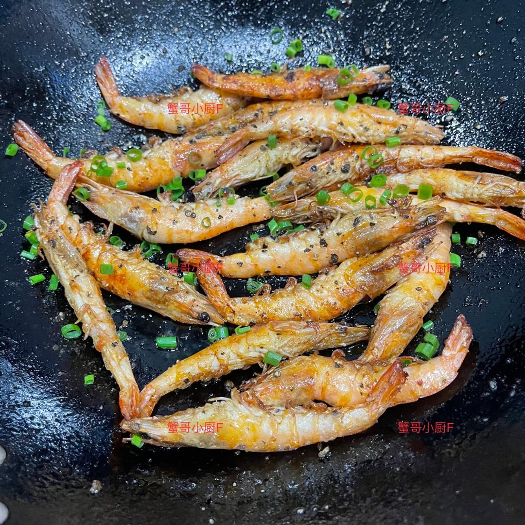 🔥家庭版黑胡椒煎大虾🍤简单版的做法