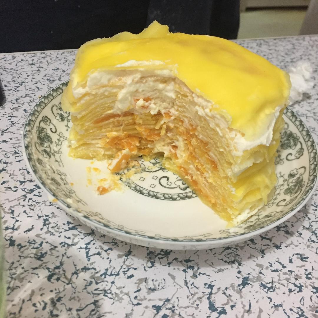 芒果千层蛋糕，100%成功告别煎皮无能