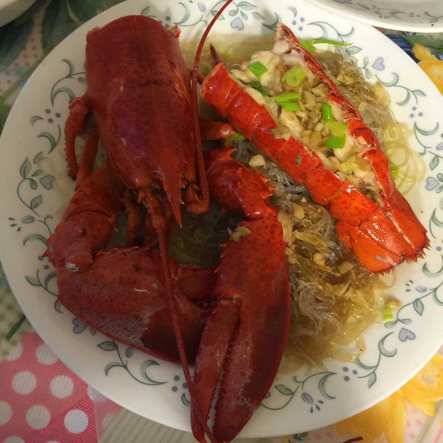 蒜蓉龙虾蒸粉丝