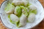 白绿相间的“白菜”水饺：菠菜豆腐馅