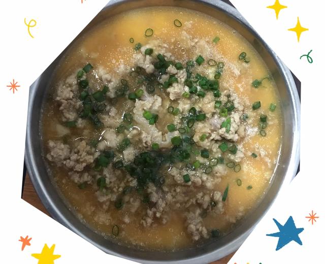 滑溜溜的肉沫鸡蛋羹的做法