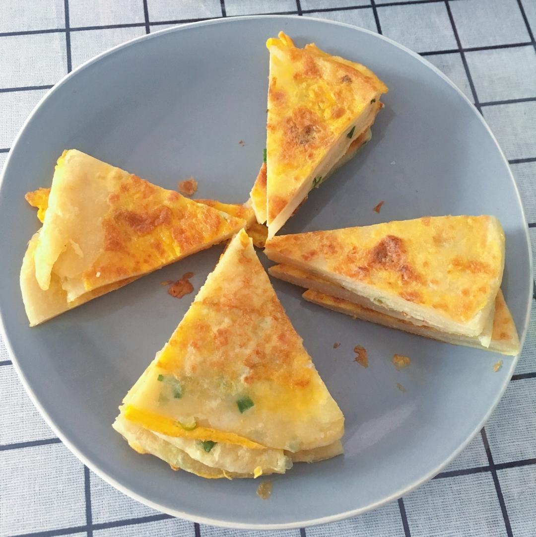 鸡蛋葱油饼                  （更新饼坯保存方法）