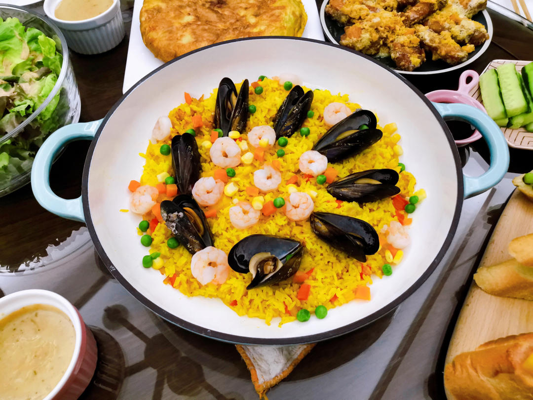 【曼食慢语】Seafood Paella 西班牙海鲜饭