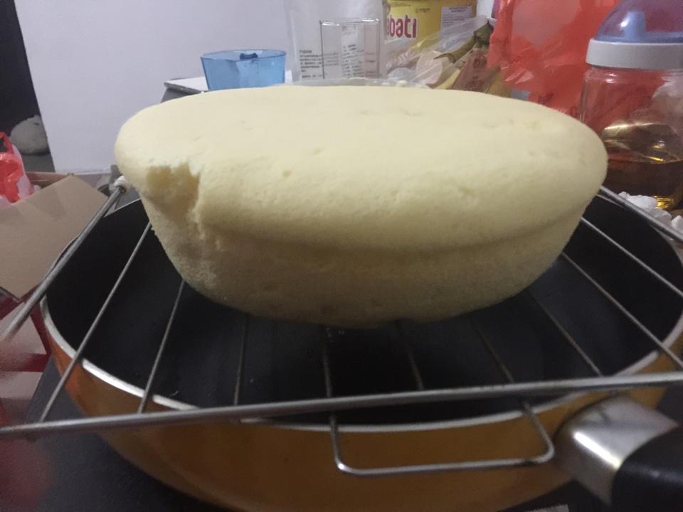 零失败戚风蒸蛋糕（8寸）可做蛋糕胚（另附红丝绒蒸蛋糕做法）