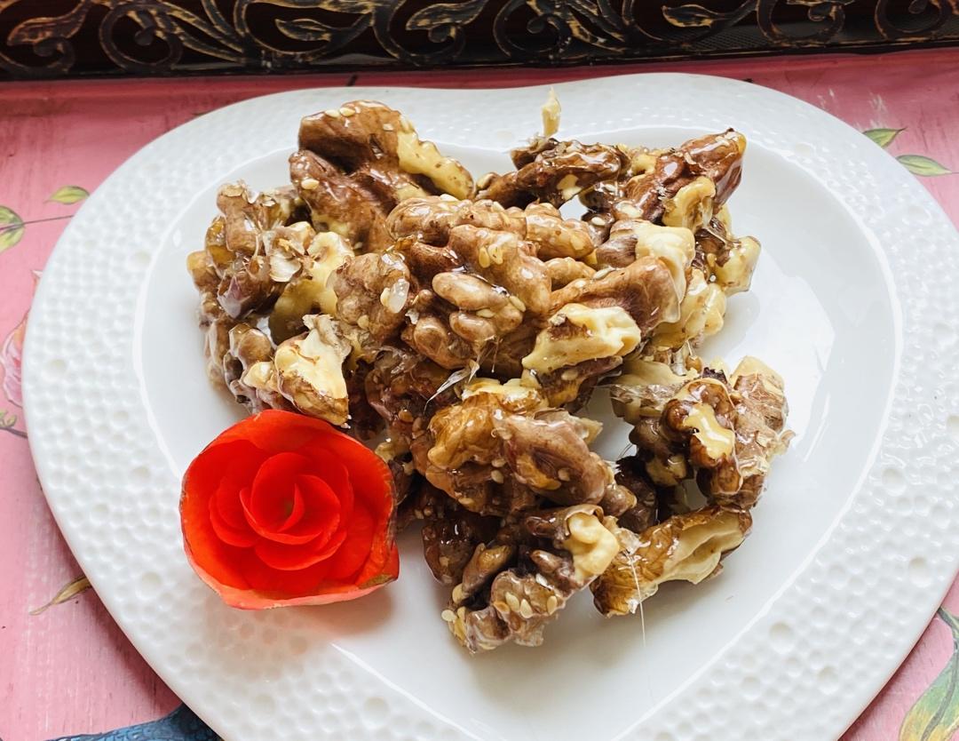 【琥珀核桃仁】冰糖无油不粘手