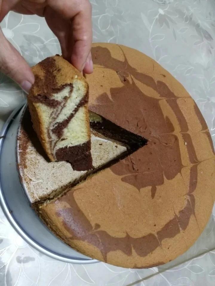 绿斑马戚风蛋糕